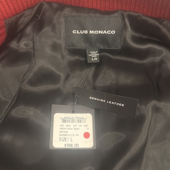 Club Monaco Burgundy Wool Jacket - Picture 2 of 4